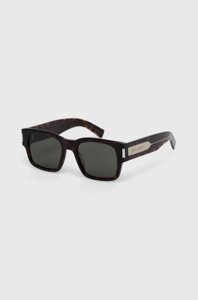 Сонцезахисні окуляри Saint Laurent чоловічі колір коричневий