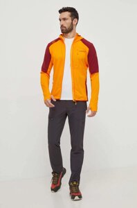 Спортивна кофта LA Sportiva Existence Hoody колір помаранчевий з капюшоном візерунок P53102320