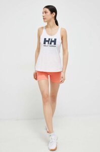 Спортивні шорти Helly Hansen Allure жіночі колір помаранчевий однотонні висока посадка