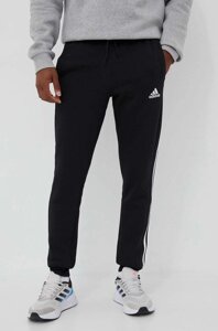 Спортивні штани adidas колір чорний з аплікацією