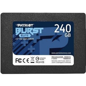 SSD-накопичувач внутрішній patriot 240GB burst elite 2.5" sataiii TLC (PBE240GS25SSDR)