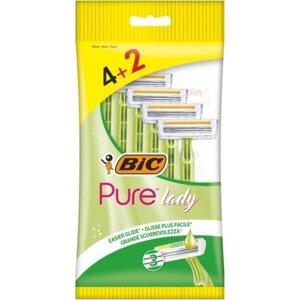 Станок жіночий одноразовий BIC Pure 3 Lady 4+2 шт. (3086126727370)