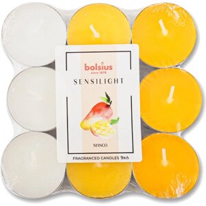 Свічка чайна Bolsiusароматична Sensilight 9шт манго (152688)