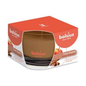 Свічка скло Bolsius ароматична True scents 63/90 Яблуко та кориця (170495)