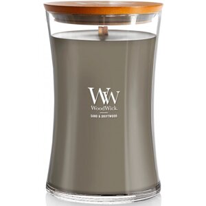 Свічка скло Woodwick Large Sand & Driftwood (Пісок та коряга) 609г (93378E)