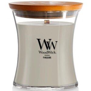 Свічка скло Woodwick Medium Fireside (Камін) 275г (92106E)