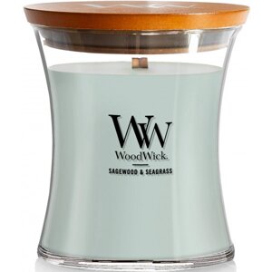 Свічка скло Woodwick Medium Sagewood & Seagrass (Полин та Морська трава) 275г (1728613E)