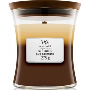 Свічка скло Woodwick Medium Trilogy Cafe Sweets (Солодощі кафе) 275г (92904E)