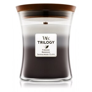 Свічка скло Woodwick Medium Trilogy Warm Woods (Теплий ліс) 275г (92911E)