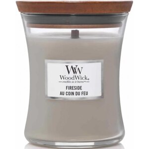 Свічка скло Woodwick Mini Fireside (Камін) 85г (98106E)