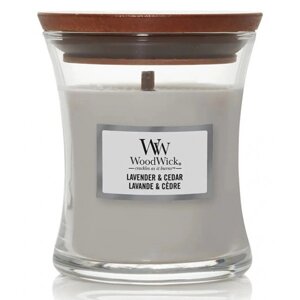 Свічка скло Woodwick Mini Lavender & Cedar (Лаванда та Кедр) 85г (1666278E)