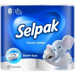 Туалетний папір SELPAK 8 рулонов Белая (8690530204515)