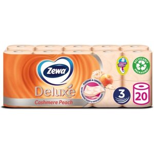 Туалетний папір Zewa Deluxe Peach 3 слоя 20 шт. (7322540556117)