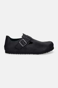 Туфлі на низькому ходу з нубуку Birkenstock London колір чорний