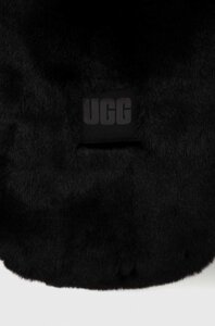Шарф UGG жіночий колір чорний однотонний
