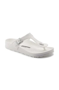 В'єтнамки Birkenstock Gizeh Eva жіночі колір білий на плоскому ходу 128221