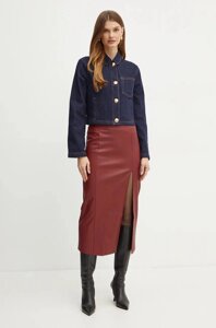 Спідниця Bardot DANTE SKIRT колір бордовий midi олівець 58855SB2