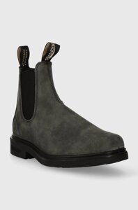 Замшеві черевики Blundstone жіночі колір сірий на плоскому ходу 1308. Rustic. Black