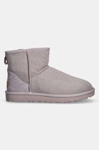 Замшеві чоботи UGG Classic Mini II колір сірий 1016222-PSK