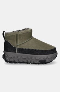 Замшеві чоботи UGG Venture Daze Ultra Mini колір зелений 1158200-BLVC