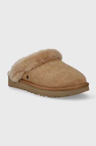 Замшеві тапочки UGG W classic slipper II колір коричневий 1130876 CHE