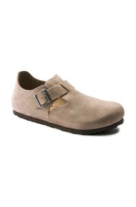 Замшеві туфлі Birkenstock London колір бежевий 1010504