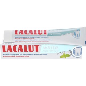 Зубна паста Lacalut white Альпійська м'ята 75 мл (4016369699249)