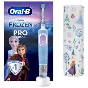 Зубна щітка електрична Oral-B Braun Pro Kids D103.413.2KX Frozen «Крижане серце»Футляр