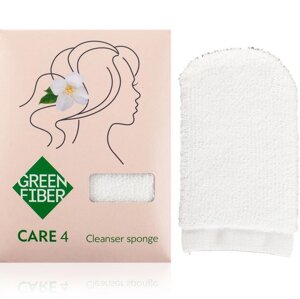 Спонж GreenWay Green Fiber CARE 4, для демакіяжу (08085)