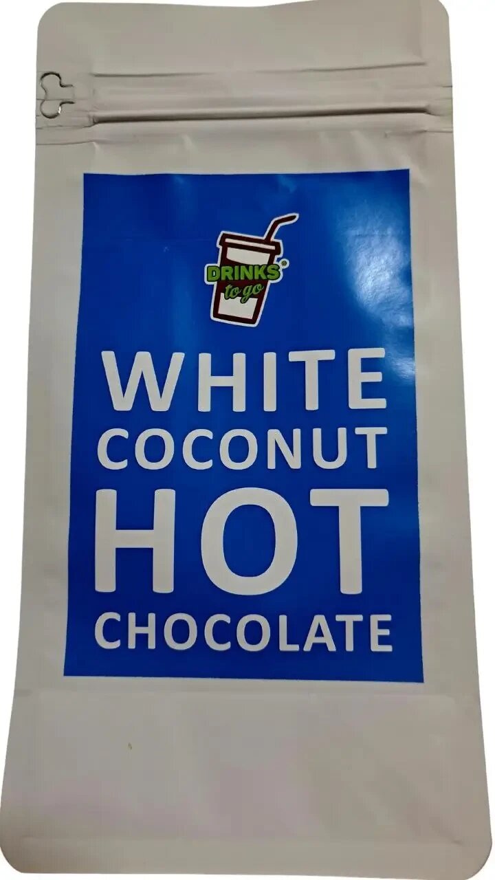 Білий кокосовий гарячий шоколад White Coconut Hot Chocolate, 500 г від компанії NPRO - фото 1