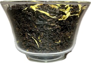 Чай чорний байховий з ароматом манго 1кг (ароматний, зі шматочками фруктів та пелюстками календули)