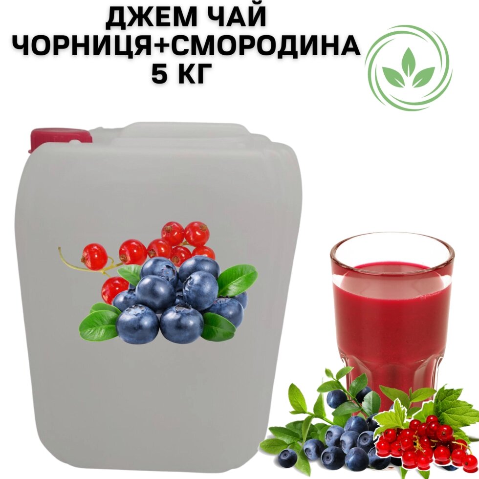 Каністра 5кг натурального Джем Чаю Фруктово-Ягідного "Чорниця + Смородина" 100% натуральний від компанії NPRO - фото 1