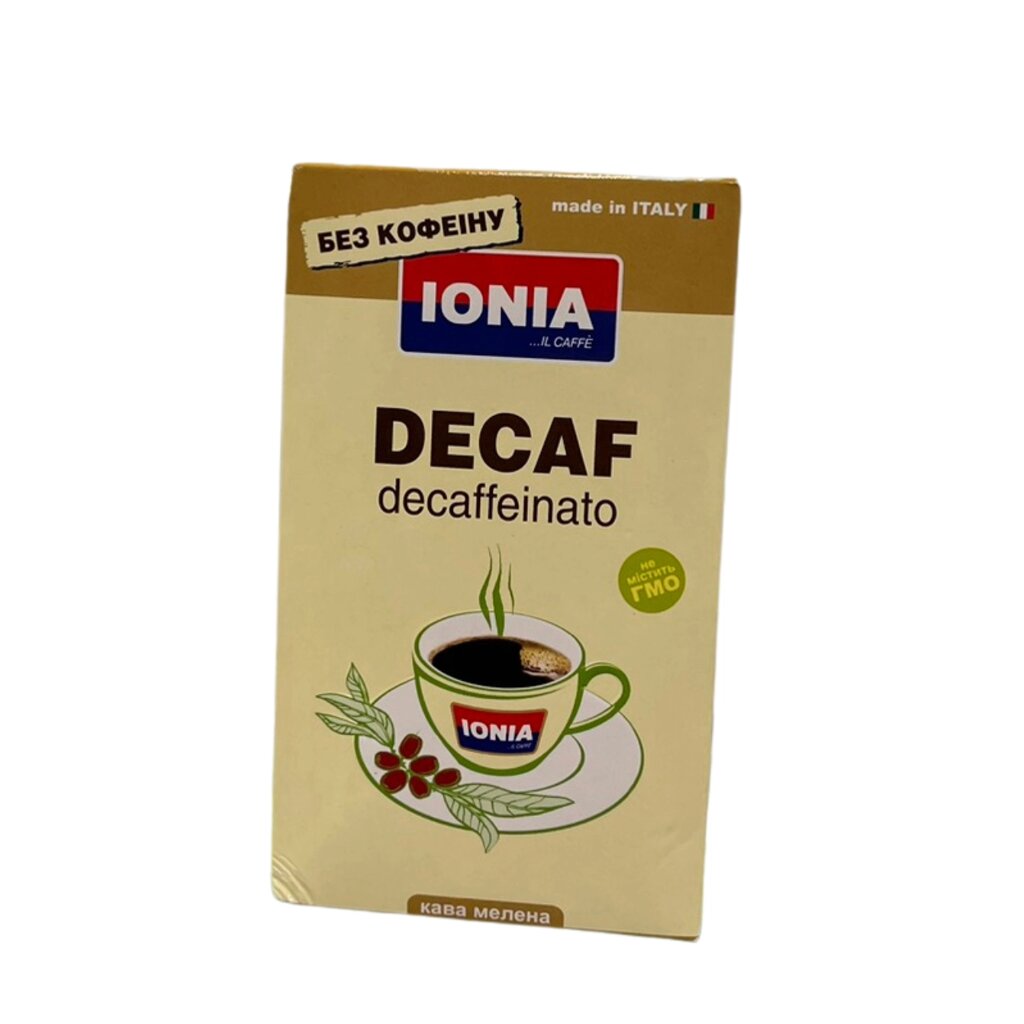 Кава мелена IONIA Decaffeinato без кофеїну 250 гр. від компанії NPRO - фото 1