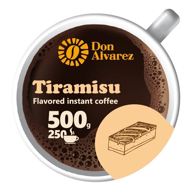 Кава розчинна ароматизована "Тірамісу"  сублімована 500 г від компанії NPRO - фото 1