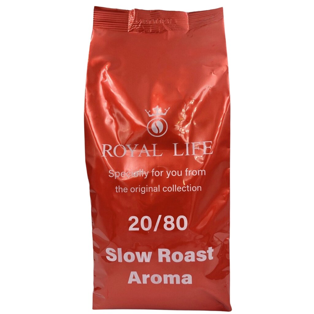 Кава в зернах Royal-Life Купаж 20/80 Slow Roast Aroma, 1 кг від компанії NPRO - фото 1