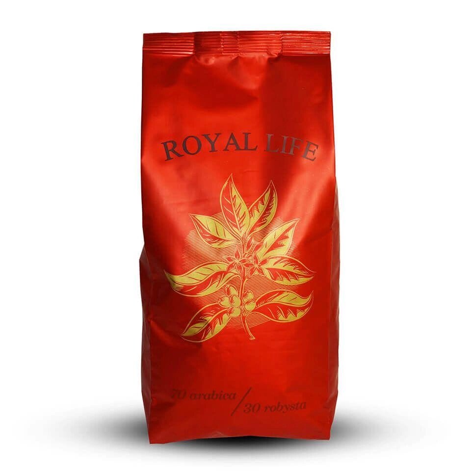 Кава в зернах Royal-Life Купаж 70% арабіка, 30% робуста, 1 кг від компанії NPRO - фото 1