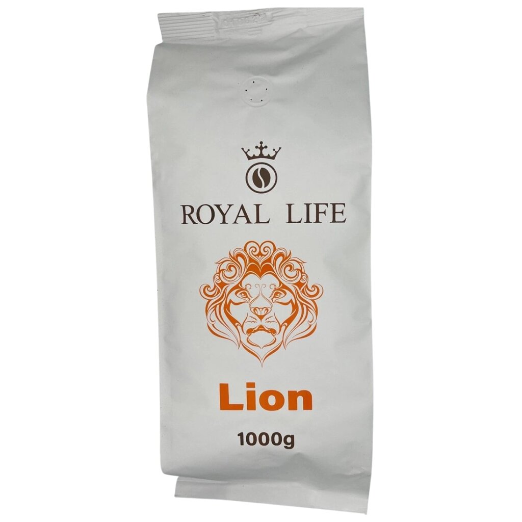 Кава в зернах Royal-Life Купаж "Lion" 40% арабіка 60% робуста, 1 кг від компанії NPRO - фото 1