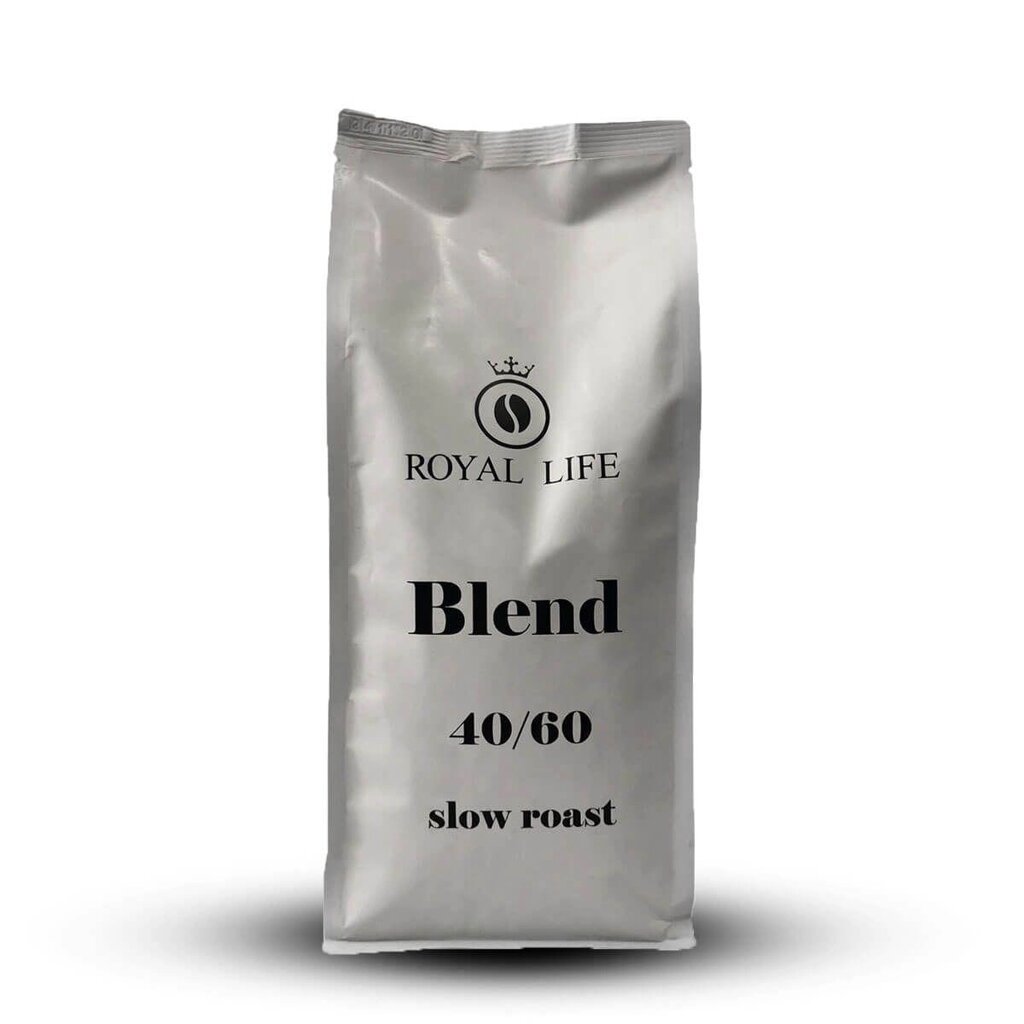 Кава в зернах Royal-Life Купаж Slow Roast 40% арабіка, 60% робуста , 1 кг від компанії NPRO - фото 1