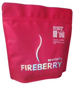 Кава в зернах kenya ndaroini PB BREW fireberry 100% арабіка 250г