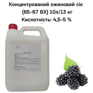 Концентрований ожиновий сік (65-67 ВХ) каністра 10л/13 кг