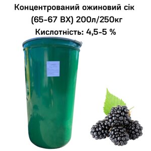 Концентрований щомісячний сік (65-67 ВХ) бочок 200л/250 кг