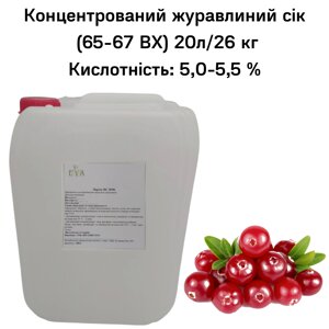 Концентрований журавлиний сік (65-67 ВХ) каністра 20л/26 кг