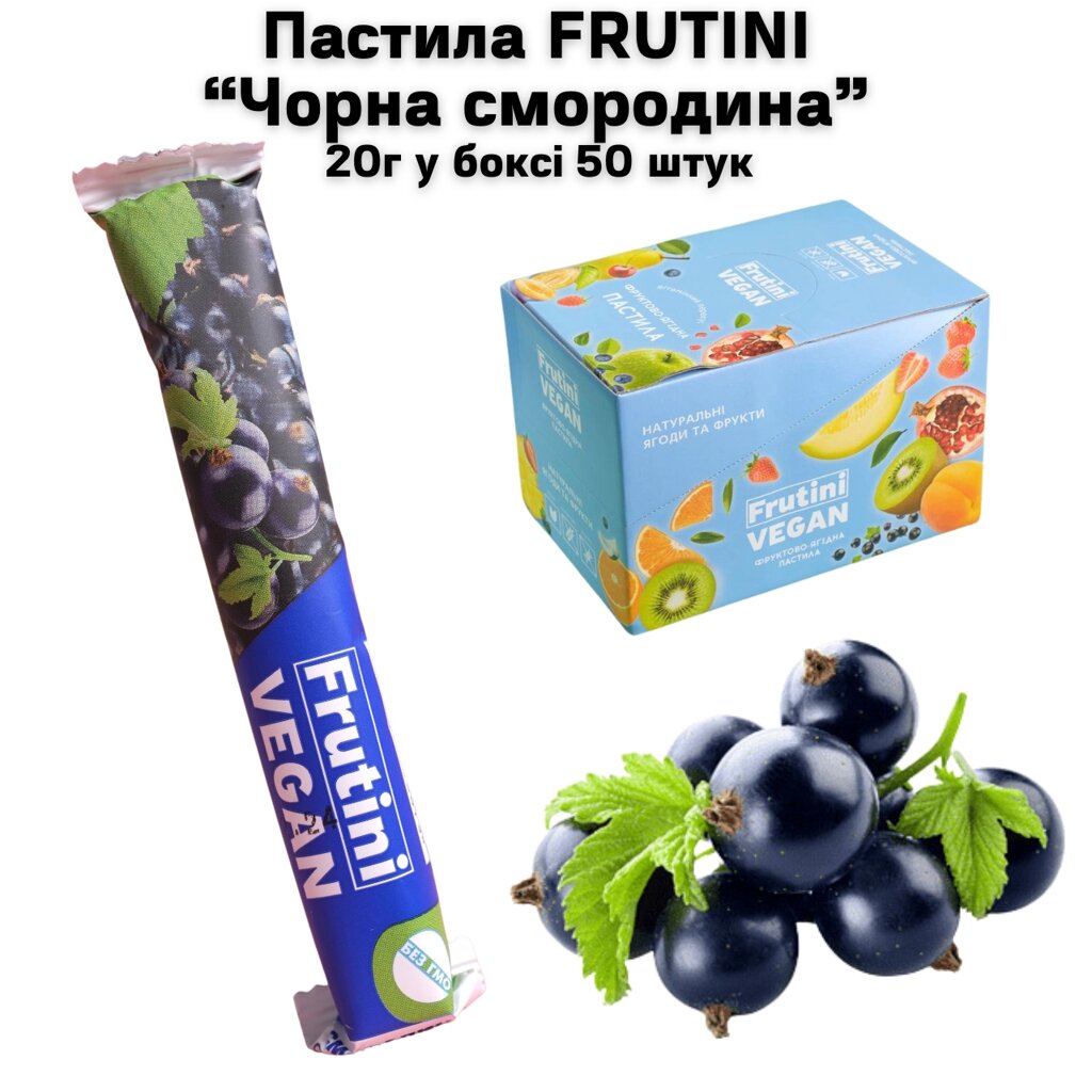 Пастила FRUTINI "Чорна смородина" 20 г (у боксі 50 штук) від компанії NPRO - фото 1