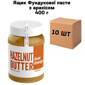 Ящик Фундукової пасти з арахісом 400 г (у ящику 10 шт)