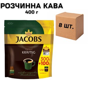 Ящик розчинної кави Jacobs Cronat Kraftig 400 г (у ящику 8 шт)