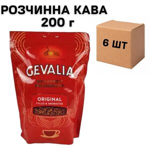 Ящик розчинної кави GEVALIA ORIGINAL арабіка 200г (у ящику 6 шт)