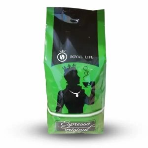 Кава в зернах Royal-Life Купаж Espresso Original 90% арабіка, 10% робуста, 1 кг