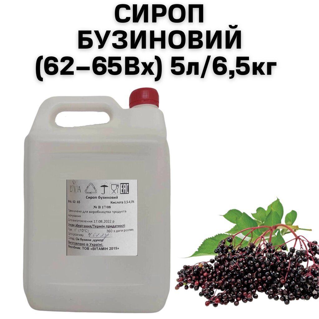 Сироп Бузиновий (62-65Вх) каністра 5л/6,5кг від компанії NPRO - фото 1