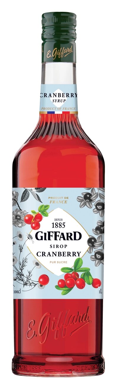 Сироп GIFFARD CRANBERRY з журавлини 1л від компанії NPRO - фото 1