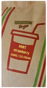 Суміш для м'якого молочного морозива та шейків Суниця-м'ята (Mint Strawbеrry) Shake / Ice Cream, 1 кг